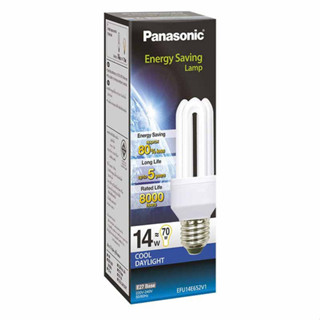 หลอดประหยัดไฟ 14w คูลเดย์ไลท์ แสงขาว Panasonic EFU11E652V1