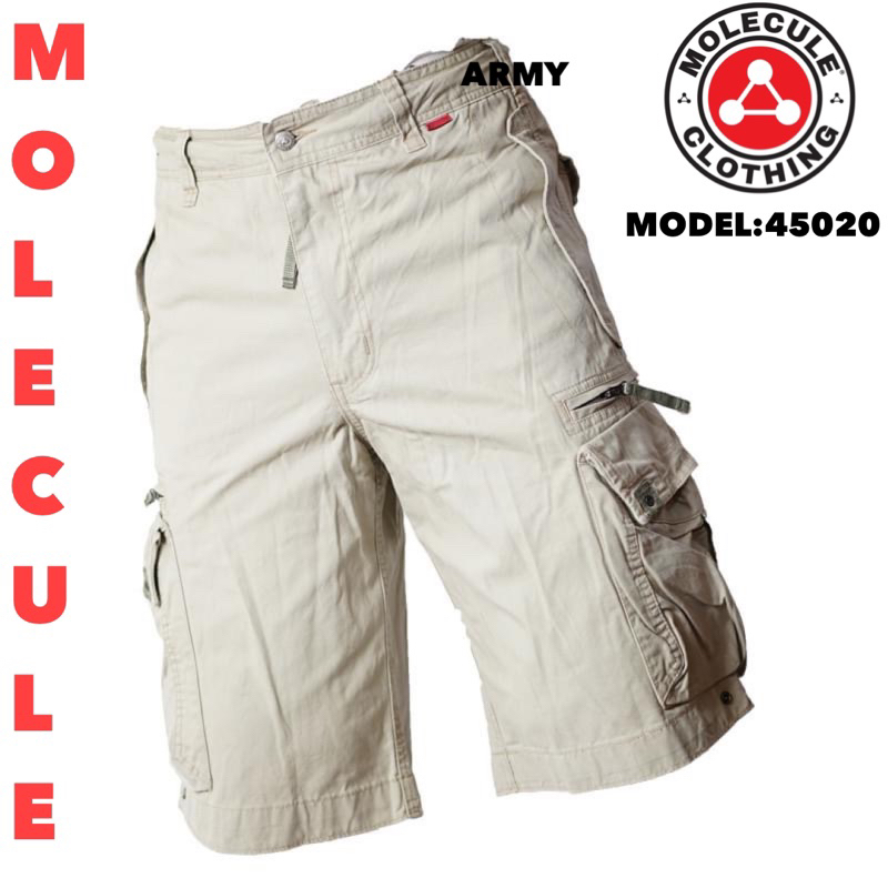 Molecule กางเกงโมเลกุล ขาสั้น3ส่วน รหัส45020 กางเกงคาร์โก้ เนื้อผ้าหนานิ่มใส่สบาย molecule short pants กก.ผู้ชาย …