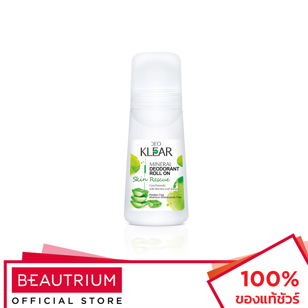 DEOKLEAR Skin Rescue Mineral Deodorant Roll On ผลิตภัณฑ์ระงับกลิ่นกาย 65ml
