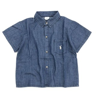 Shirt Denim แขนสั้น ผ้าไม่หนา ทรง oversize