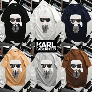 เสื้อยืดแขนสั้น KARL LAGERFELD 🔖 Unisex 👱🏻‍♂️👩🏼‍🦰 cotton 💯 ผ้านุ่ม ใส่สบายตัว พร้อมส่งจากไทย 🚚 ร้านค้าจัดส่งไว