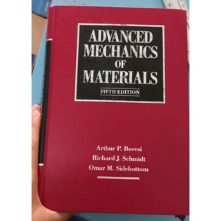 ADVANCED MECHANICS OF MATERIALS หนังสือมือสองสภาพดี