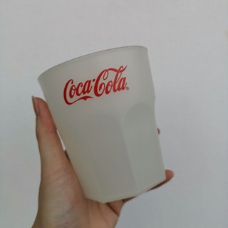 แก้วโค๊กซ่า 400 ml ทำจากพลาสติก​เกรด A เนื้อดีแข็งแรง สีขุ่น แก้วcocacola  ของแท้ ของสะสม ทรงคลาสสิค​