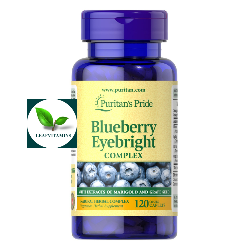 Puritan's Pride Blueberry Eyebright Complex / 120 Caplets