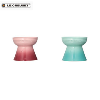 Le Creuset เซรามิกสูงชามสุนัขแมวชามอาหารสัตว์เลี้ยง