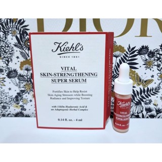 เซรั่มฟื้นฟูผิวหน้า แท้💯% Kiehls Vital Skin-Strengthening Super Serum 4ml. มีฉลากไทย