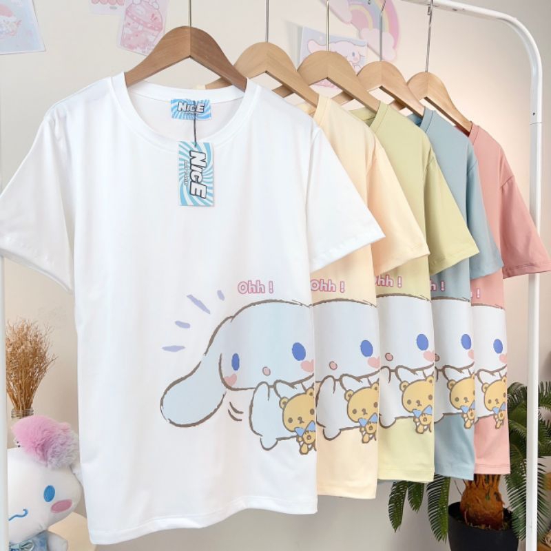 เสื้อยืดโอเวอร์ไซด์ป้าย bacon