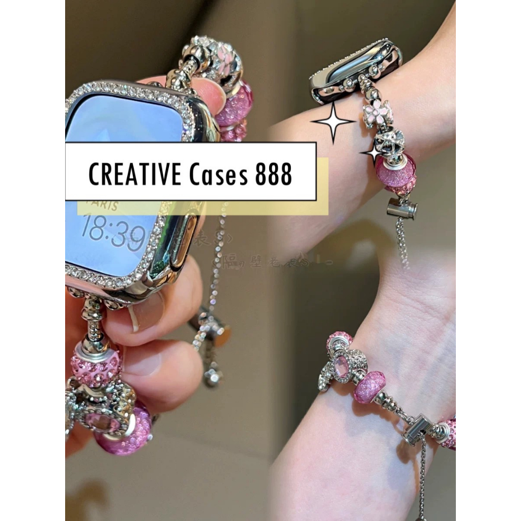 พร้อมส่ง สายนาฬิกาแบบสร้อยข้อมือ Pando ใช้ได้กับ Smart Watch  8 7 6 5 4 3 2 1 Se Ultra8Pro Hello Ult