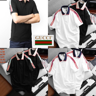 เสื้อโปโลคอปก GUCCI Basic 🔖ผ้า Cotton 💯 | เสื้อคอปกผู้ชาย | เสื้อโปโล 👕 ร้านค้าจัดส่งไว