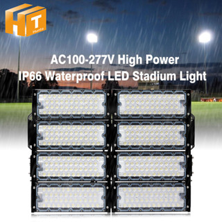 โคมไฟสนามกีฬา AC100-277V LED ความสว่างสูงและพลังงานสูง IP66 กันน้ำ 600W/800W LED โคมไฟสนามกีฬา โรงละคร อุโมงค์ สะพานจราจ