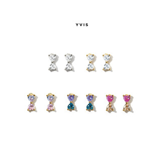 YVIS Puzzle Heart Stud Earring