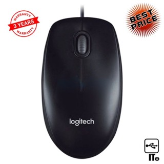 USB MOUSE LOGITECH M100R BLACK ประกัน 3Y เมาส์ เม้าส์ เม้า เม้าท์ เมาส