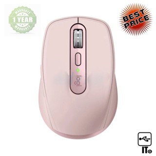 MULTI DEVICE MOUSE LOGITECH MX ANYWHERE 3 PALE ROSE ประกัน 1Y เมาส์บลูทูธ เมาส์ไร้สาย เมาส์