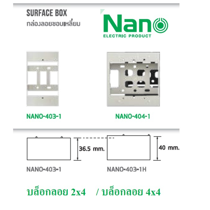 บล็อกลอย 2x4 บล็อกลอย 4x4 NANO