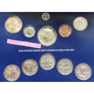 ชุดเหรียญ USA Mint Set 10 เหรียญ ปี 2018 -P