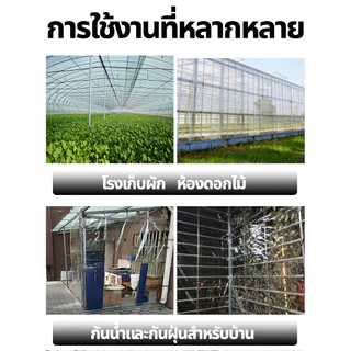 ผ้าใบกันน้ำ PE/PVC คุณภาพสูง (มีรูระบายอากาศ) กันน้ำได้ 100% ขนาด: 2x2 เมตร ถึง 10x12 เมตร เหมาะสำหรับบ่อปลาและระเบียง