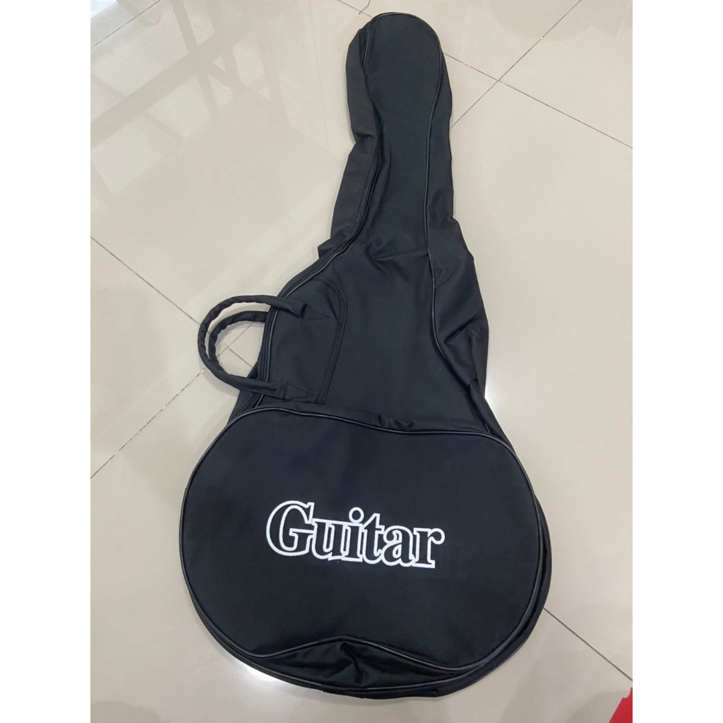 กระเป๋าผ้า ใส่กีต้าร์โปร่ง ขนาด34-36 นิ้ว พร้อมซับในมีสายสะพายเป็นเป้ได้