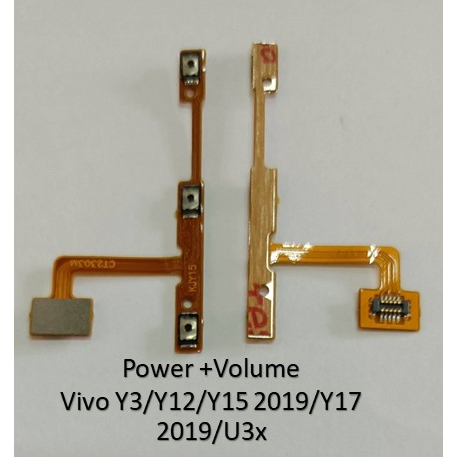 สายแพรชุดสวิตช์ Power ปิดเปิดและ Volume ปรับระดับเสียง Vivo Y3/Y11/Y12/Y15 2019/Y17 2019/U3x