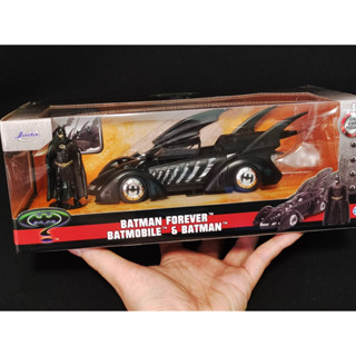 โมเดลรถBatman Forever โมเดลรถBatmobile Jada 1:24 มีฟิกเกอร์ มีfigure โมเดลรถแบทแมน  มีหุ่น 1/24 ราคา โมเดลรถของขวัญ