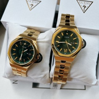 💰⌚นาฬิกาเรือนทองมาใหม่ชาย/หญิง NEW Guess emperor green gold