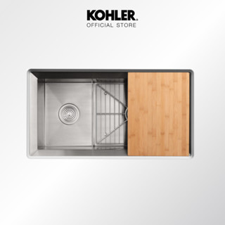 KOHLER Poise 2 bowls อ่างล้างจาน 2 หลุม รุ่นพอยซ์ K-3882X-P-NA