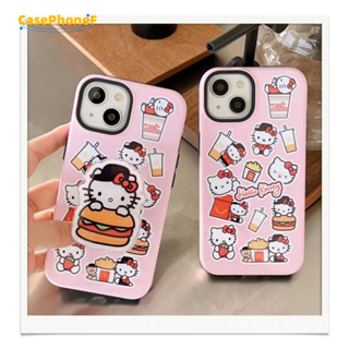 ✨ส่งของขวัญ✨เคส for iPhone 11 14 Pro Max Case for iPhone 12 13 ป้องกันการตก การป้องกัน พร้อมขาตั้ง การ์ตูน แบรนด์ไทด์