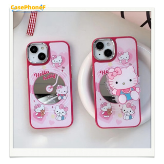 ✨ส่งของขวัญ✨เคส for iPhone 11 14 Pro Max Case for iPhone 12 13 ป้องกันการตก การป้องกัน พร้อมขาตั้ง พื้นผิวกระจก