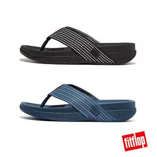 [ลิขสิทธิ์แท้] FITFLOP Mens Weave-Stripe Toe-Post Sandals รองเท้าแตะ ฟิตฟลอป ผู้ชาย แท้ GE9