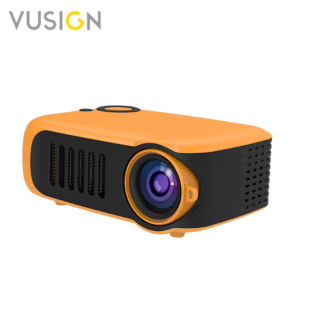 Vusign โปรเจคเตอร์ เครื่องฉาย โปรเจคเตอร์ดูหนัง ภาพคมชัดระดับ Full HD ความสว่างสูง 1000ลูเมม กะทัดรัด พกพาง่าย projector