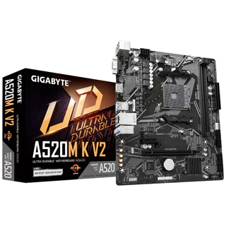 🔥ขายดีมาก🔥 MAINBOARD (เมนบอร์ด) GIGABYTE A520M K V2 (DDR4) (SOCKET AM4) (MICRO-ATX)