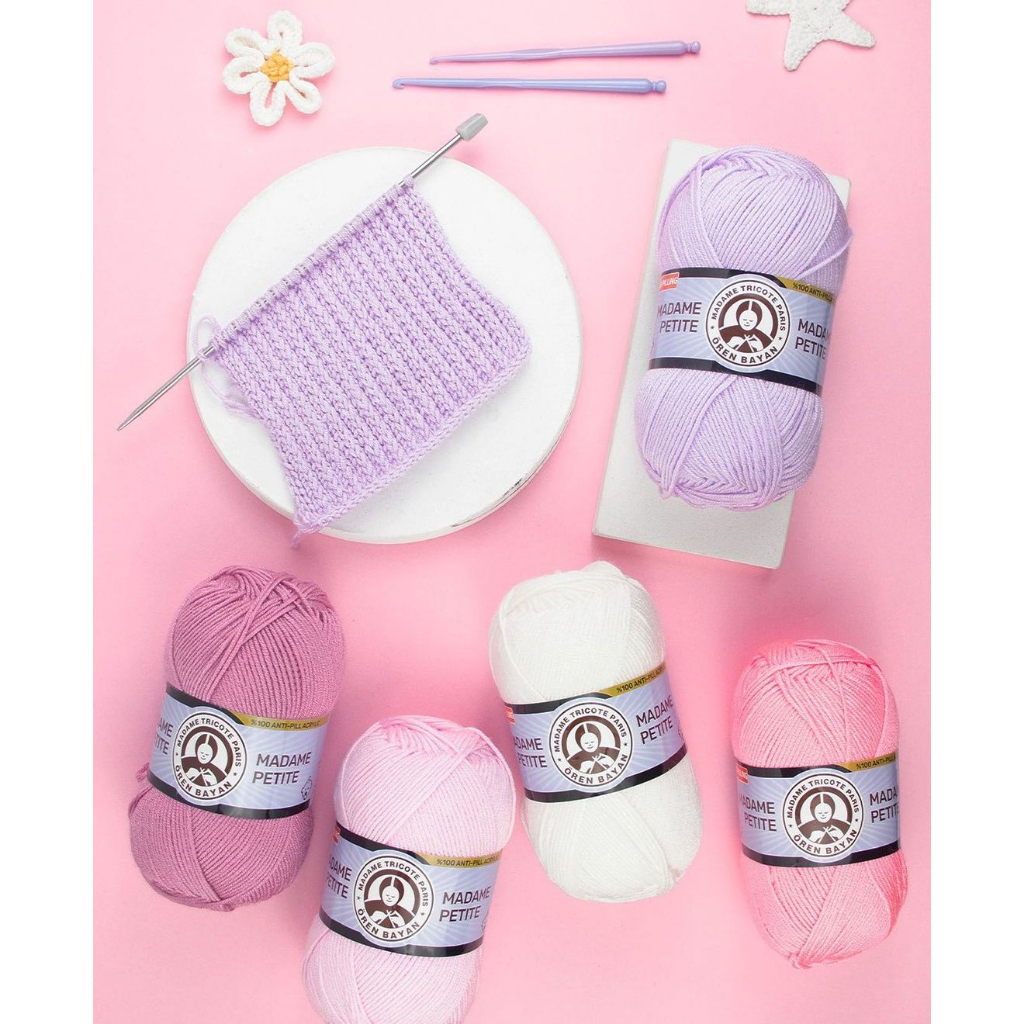 ไหมพรม Madame Petite รุ่น Anti pilling อ่อนโยน ไม่มีขุย สำหรับคนแพ้ง่าย ขนาด 100 กรัม ราคา ถูกที่สุด ดีลบีเคเค แกลเลอรีภาพที่ 2