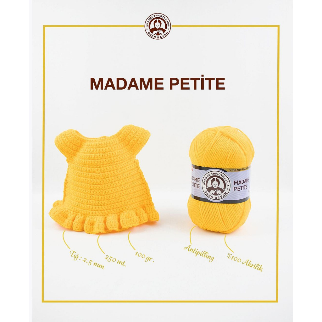 ไหมพรม Madame Petite รุ่น Anti pilling อ่อนโยน ไม่มีขุย สำหรับคนแพ้ง่าย ขนาด 100 กรัม ราคา ถูกที่สุด ดีลบีเคเค แกลเลอรีภาพที่ 5