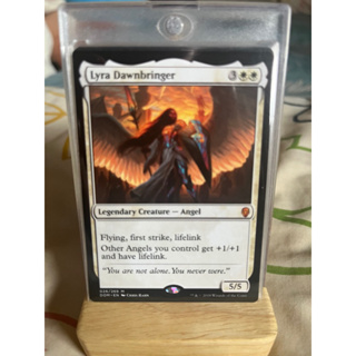 การ์ด MTG Lyra Dawnbringer White Magic the Gathering EDH รุ่น DOM สภาพ Nm