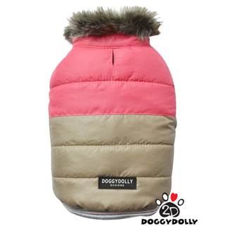 Pet clothes -Doggydolly  เสื้อผ้าแฟชั่น สัตว์เลี้ยง ชุดหมาแมว กันหนาว  แจ็คเก็ต เฟอร์  winter 1-9โล W509