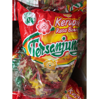 ข้าวเกรียบดอกไม้(rasa bawang)นำเข้าจากมาเลเซีย ขนาด 220กรัม อร่อยมาก กรอบ กินเพลิน