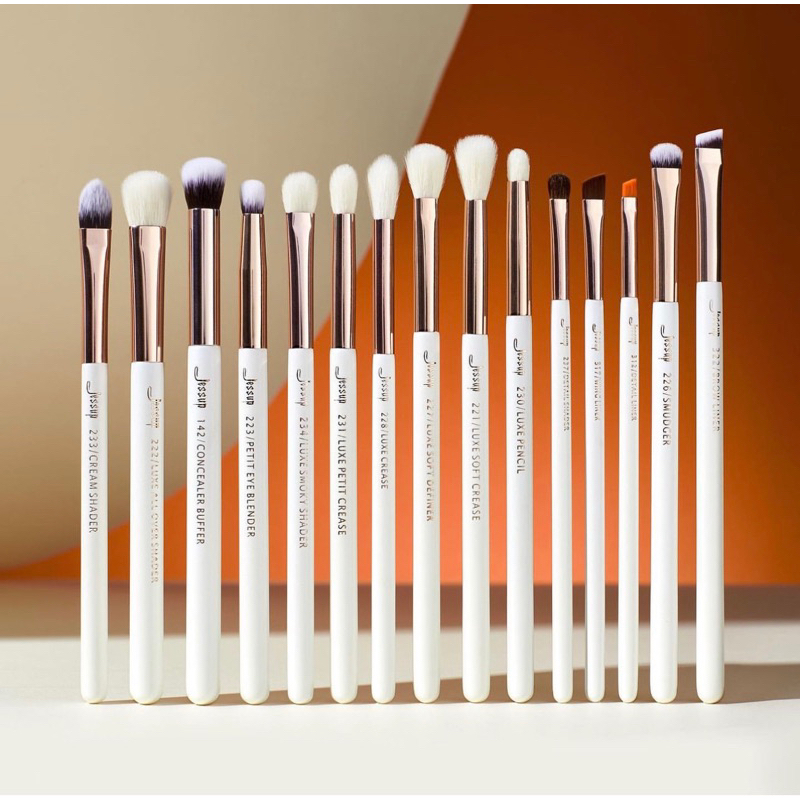 [JESSUP] (มี 3 สี)แปรงแต่งตาขนแพะ+ขนสังเคราะห์ Jessup Individual Eyeshadow Brushes 15 pcs