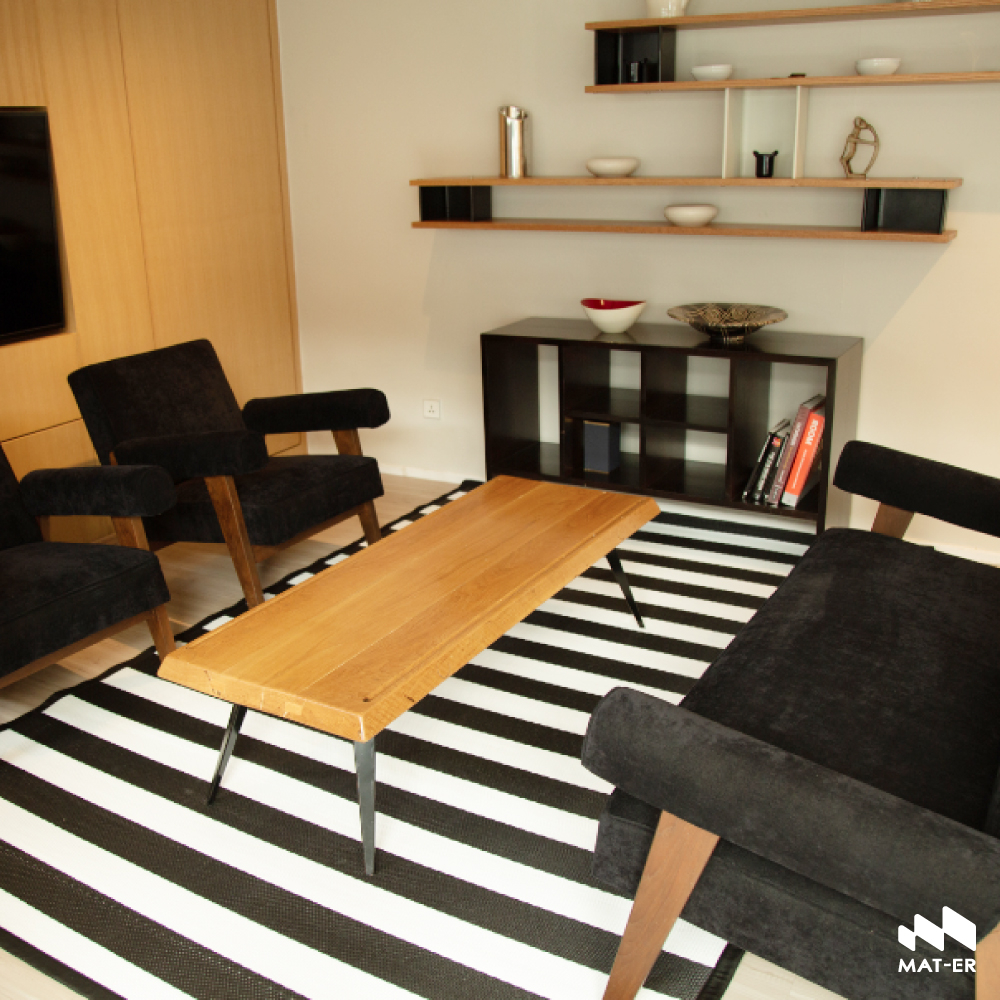 เสื่อแทนพรม Mat-er ลาย Zebra 90x200 cm พรมไร้ฝุ่น
