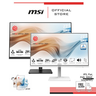 MSI Monitor Modern MD272XPW สีขาว / Modern MD272XP สีดำ - จอมอนิเตอร์ FHD, 100Hz (จอคอมพิวเตอร์)