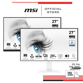 MSI Monitor PRO MP273AW สีขาว / PRO MP273A สีดำ - จอมอนิเตอร์ 100Hz, 27นิ้ว IPS (จอคอมพิวเตอร์,จอเสริม)