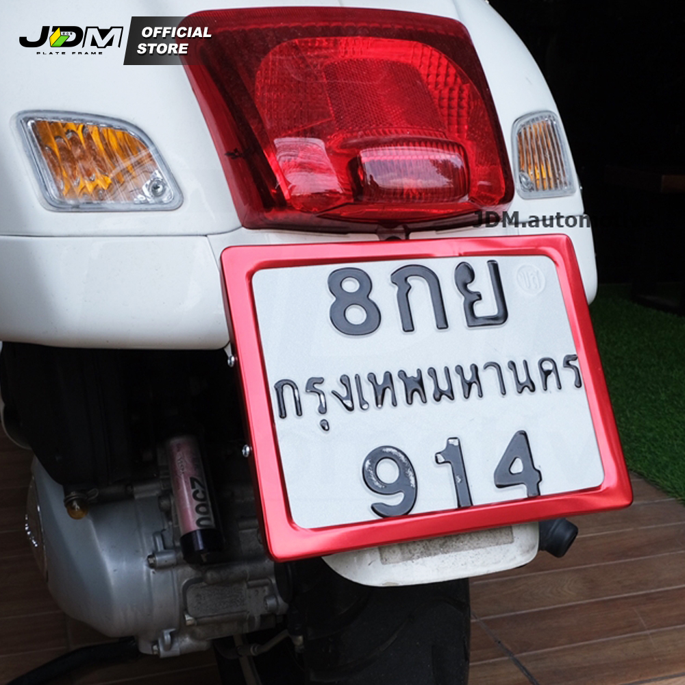 🔥ฟรีซองกันน้ำ เฉพาะ LIVE JDM *🔥 กรอบทะเบียนมอเตอร์ไซค์ งานอะลูมิเนียม แคปซูลพรบกันน้ำ ✅ ใส่ทุกรุ่น รูปที่ 3