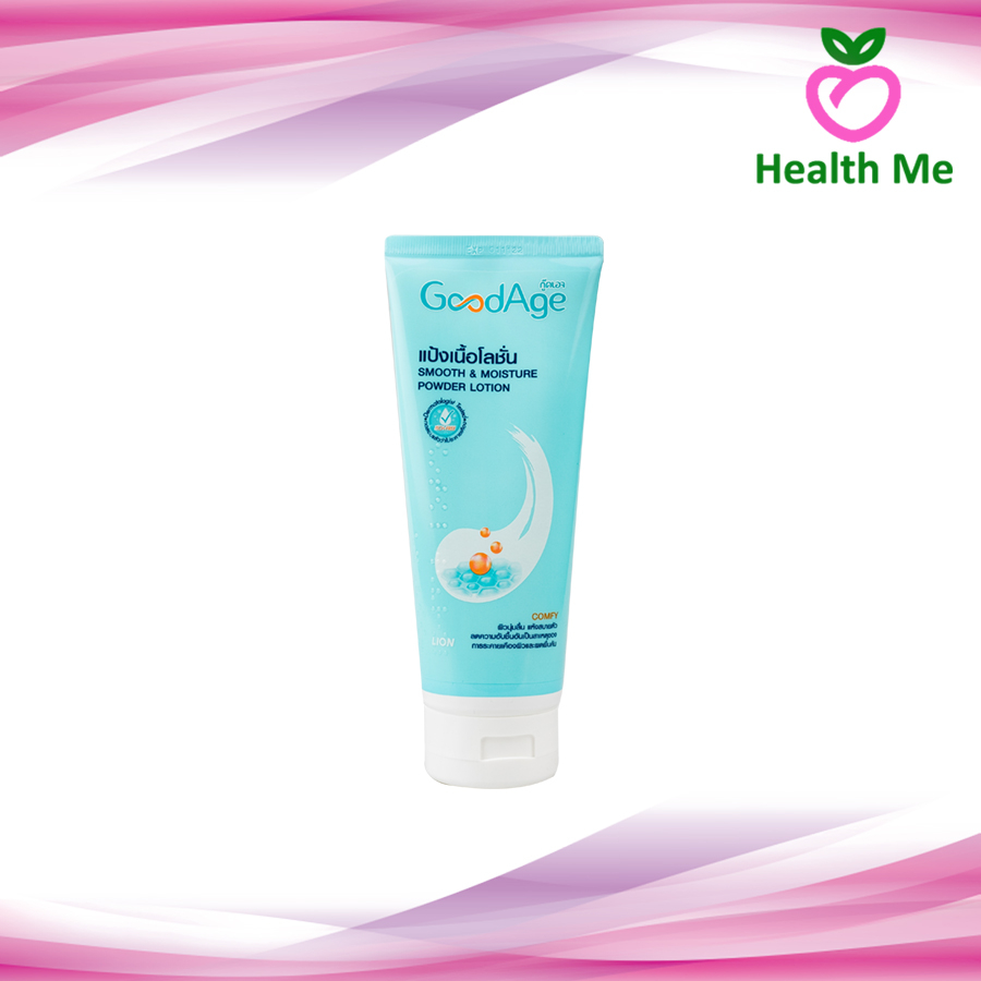 GoodAge Smooth & Moisture Powder Lotion กู๊ดเอจ สมูท แอนด์ มอยส์เจอร์ พาวเดอร์ โลชั่น 200 มล.