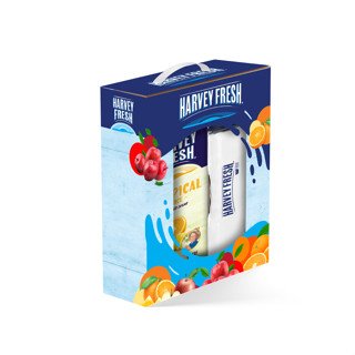 Harvey Fresh Tropical Juice 1L + กระบอกน้ำคละสี Gift Set