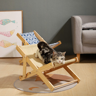 Neptuner Cat Hammock Bed 4 Gears ปรับระบายอากาศได้ไม้ยกเตียงสัตว์เลี้ยงสำหรับลูกแมวในร่ม