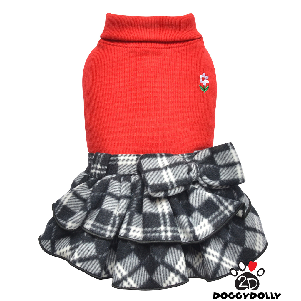 Pet cloths -Doggydolly เสื้อผ้าแฟชั่น สัตว์เลี้ยง ชุดหมาแมว กันหนาว กระโปรง Winter 1-9โล W514