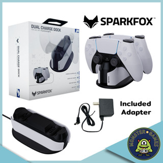 SPARKFOX Dual Charge Dock for PS5 (W20P504-01)(PS5 charging dock)(แท่นชาร์จจอย PS5)(ที่ชาร์จจอย PS5)