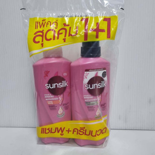 (แพ็คคู่สุดคุ้ม) SUNSILK ซันซิล แชมพูและครีมนวดผม สูตรผมมีน้ำหนักจัดทรงง่าย 350 มล. (8851932383431)