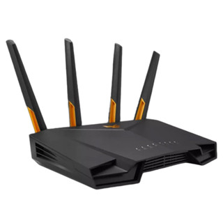 Asus ROUTER  (เราเตอร์) Network TUF-AX4200 : Wireless AX4200 Dual Band  Gigabit WiFi 6 Gaming Router /4X network efficiency with OFDMA and 160 MHz channels/Warranty3 Years