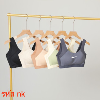 Sport Bra ตะขอหลัง สวมใส่ง่าย ฟองน้ำเย็บติด ผ้าผสม Poyester/Spendex 2108