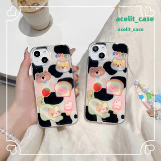 ❤️ส่งของขวัญ❤️ เคสไอโฟน 11 12 13 14 Pro Max หมีน้อย แมว การ์ตูน ความนิยม แฟชั่น เรียบง่าย Case for iPhone สไตล์วรรณศิลป์