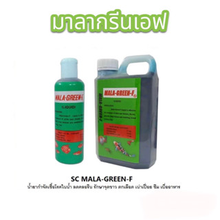 SC MALA-GREEN-F(น้ำยากำจัดเชื้อโรคในน้ำ ลดคลอรีน รักษาจุดขาว ตกเลือด เน่าเปื่อย ซึม เบื่ออาหาร)